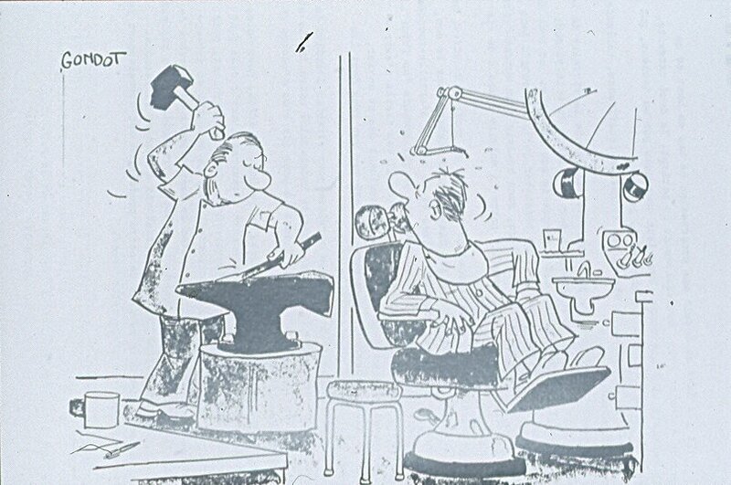 Gondot, Image dessinée du dentiste. - Sketch