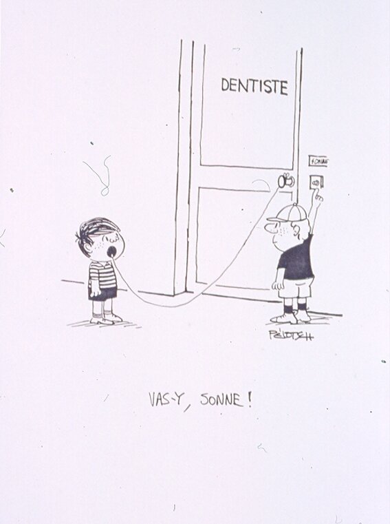 Pélotsch, Image Image dessinée du dentiste. - Sketch
