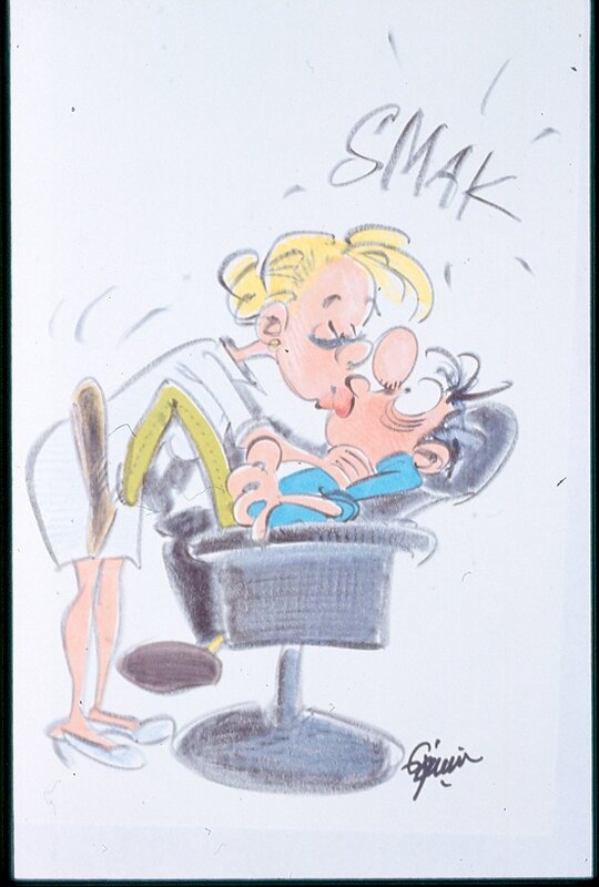 Frédéric Jannin, Image dessinée du dentiste. - Dédicace
