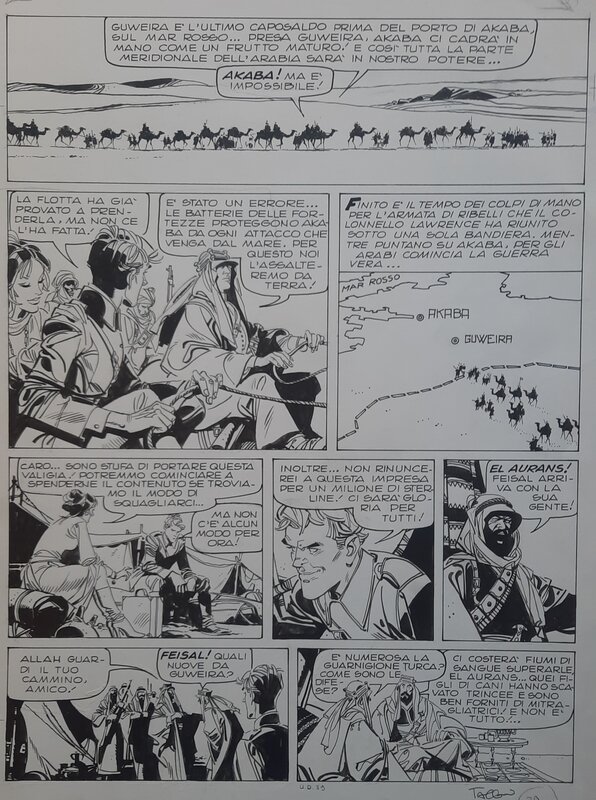 L'homme du désert par Ferdinando Tacconi - Planche originale