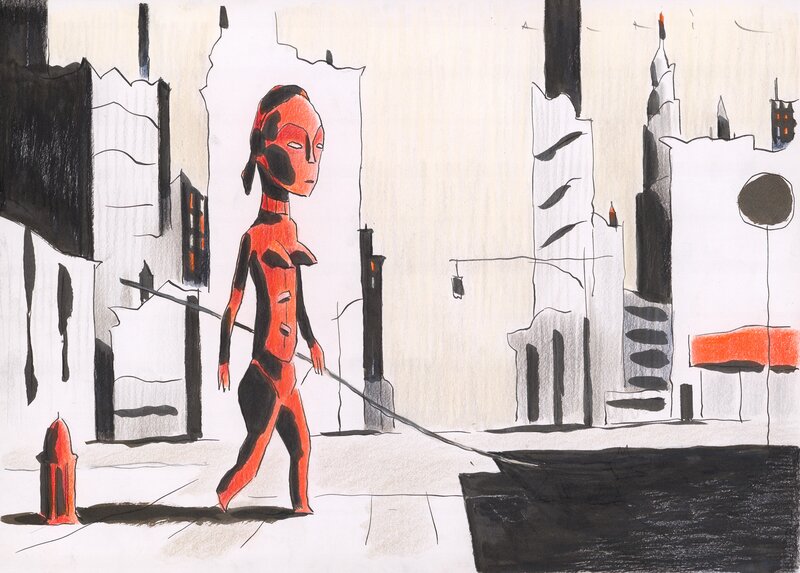 For sale - François Avril, Voyages immobiles XVIII - Original Illustration