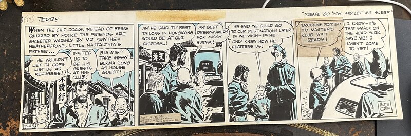 Milton Caniff, Terry and the Pirates - Planche originale