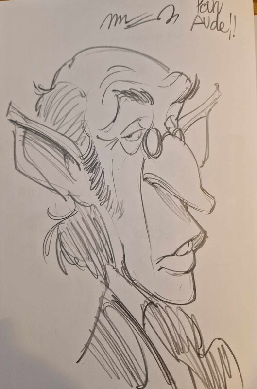 Dédicace de Munuera dans Peter Pan de Kensington - Sketch