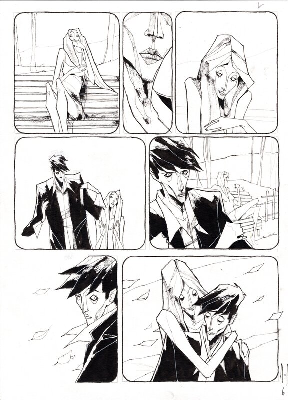 En vente - Francesco Dossena, Dylan Dog Color Fest 45 - Rossa è la terra - Planche originale