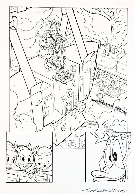 Vitale Mangiatordi, Chantal Pericoli, Stefano Ambrosio, Donald Quest - The moon of the Dragon - Planche originale