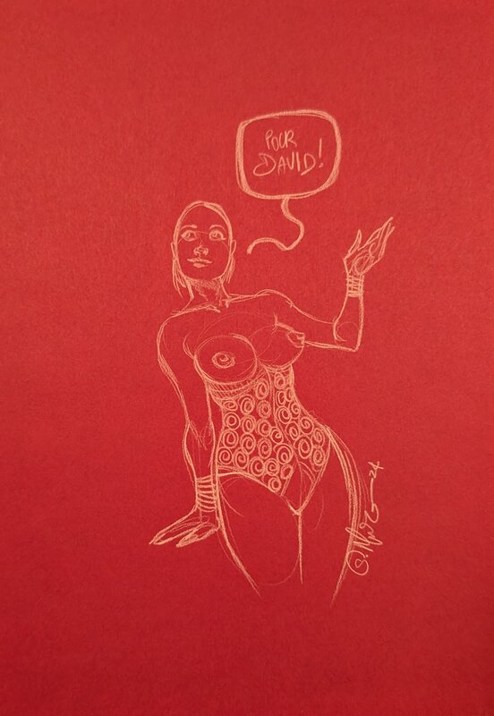 Giuseppe Manunta, 25 anniversary of comics Artbook - Sketch