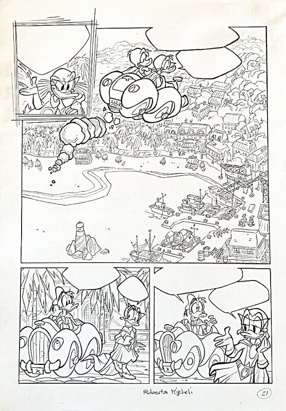 Roberta Migheli, Giorgio Salati, Ultraheroes - Notte e giorno - Planche originale