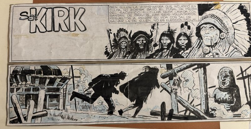 Sgt Kirk par Hugo Pratt - Planche originale