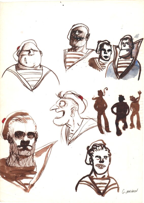 For sale - Grégory Mardon - Recherches Vagues à l'âme - Original Illustration