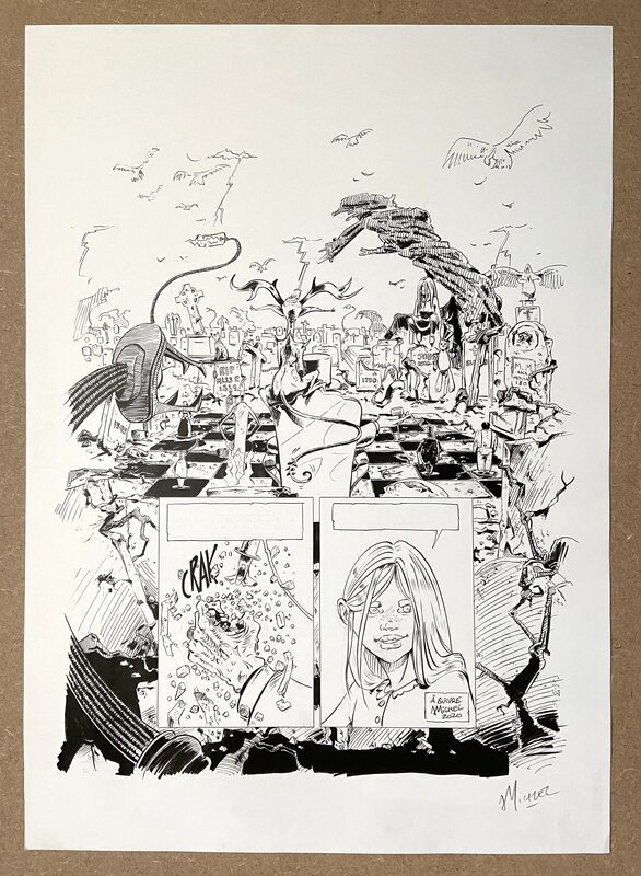 For sale - Arnaud Michel, Becky Stillborn #1 : La mort n’est qu’une ombre planche 56 - Comic Strip