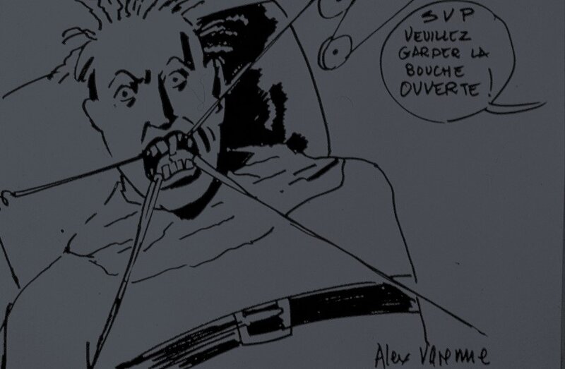 Alex Varenne, Image dessinée du dentiste. - Dédicace