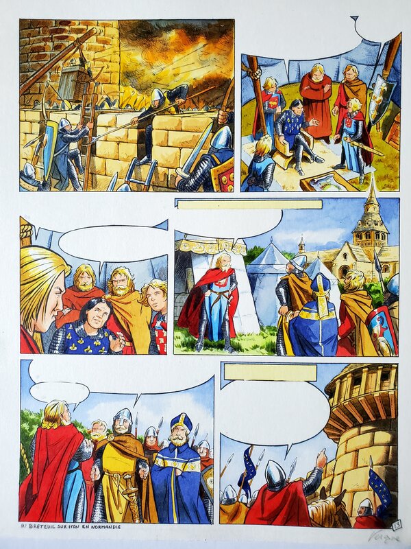 Jean-Christophe Vergne, LE COEUR DE LION   T1 FILS D'ALIENOR - Color guide