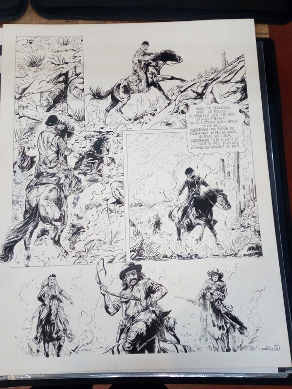 Western (inconnu) par turin - Planche originale