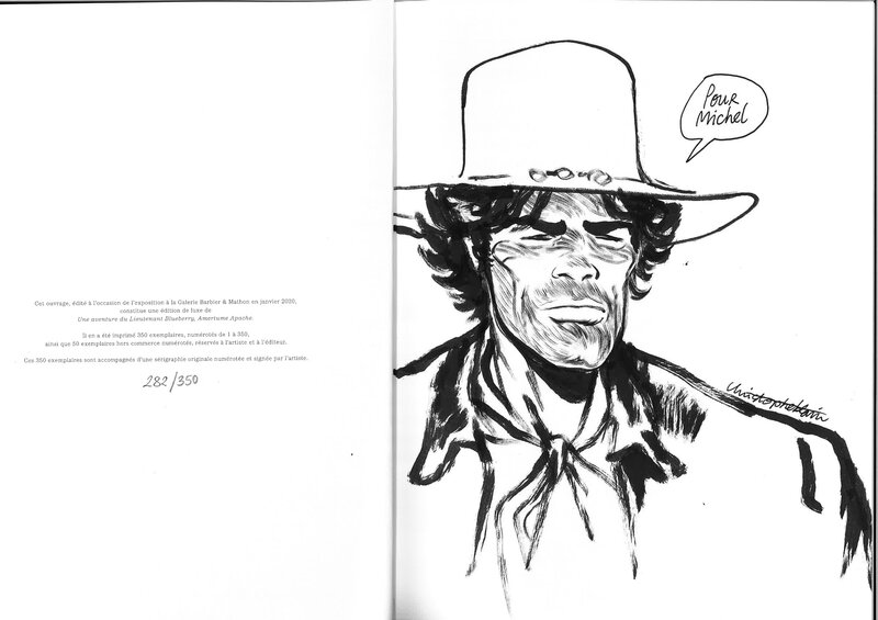 Christophe Blain, Blueberry - Amertume Apache - Sketch