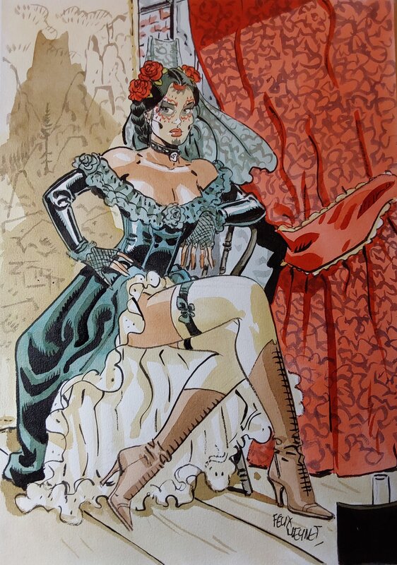 Sauvage : Esmeralda by Félix Meynet - Original Illustration