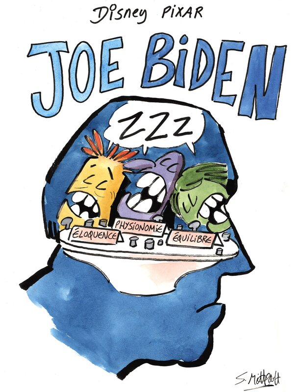 For sale - Joe Biden by Simon Mitteault - Original Illustration