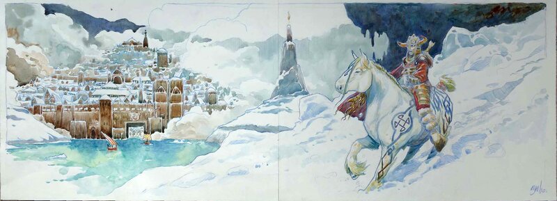 For sale - Ville de Norges by A.DAN - Original Illustration