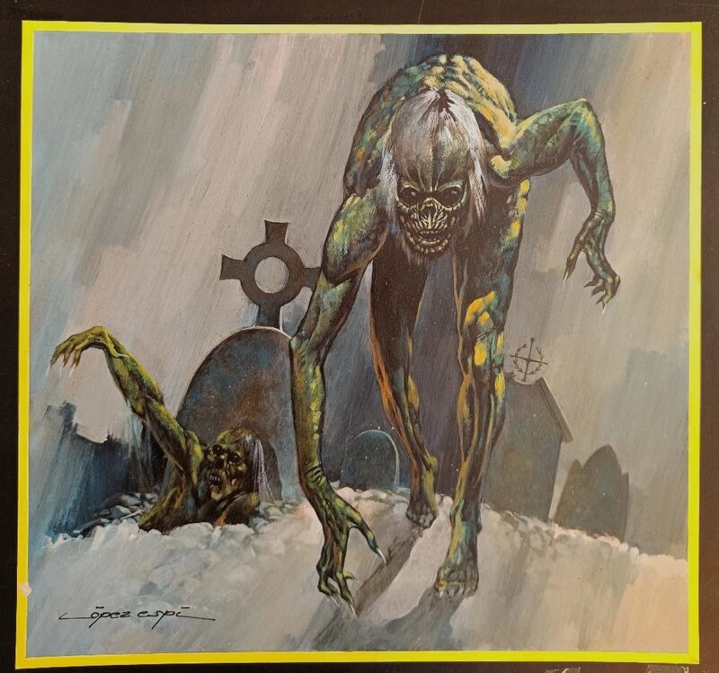Rafael López Espi, Morbo #4 - Spanish terror magazine - Couverture originale