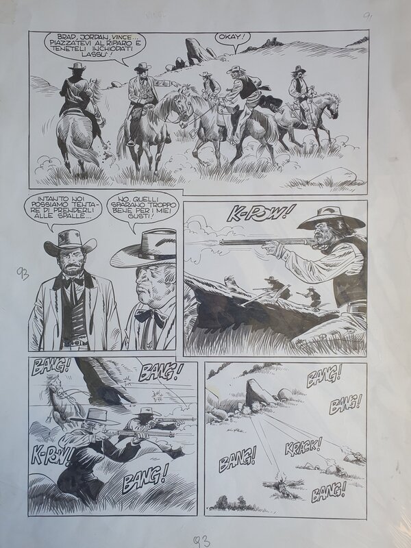 Bruno Marraffa, Vincenzo Monti, Ken Parker #24, p.93 - Original Illustration