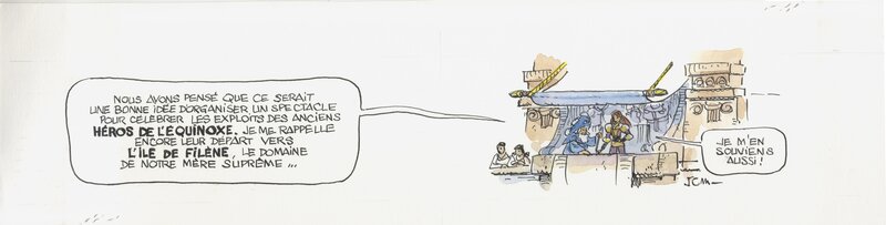 Jean-Claude Mézières, Valérian, tome 22, Souvenirs de Futurs, illustration page 50 - Planche originale