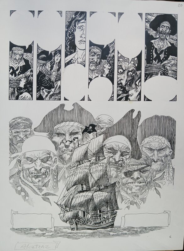 Enrique Alcatena, Eduardo Mazzitelli, Barlovento, planche originale - Comic Strip