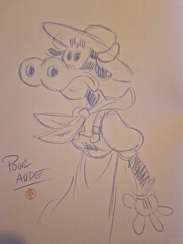 Dédicace de Camboni dans Mickey et la terre des anciens - Dédicace