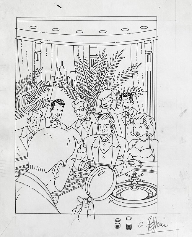 Alain Goffin, Couverture de magazine - Original Illustration