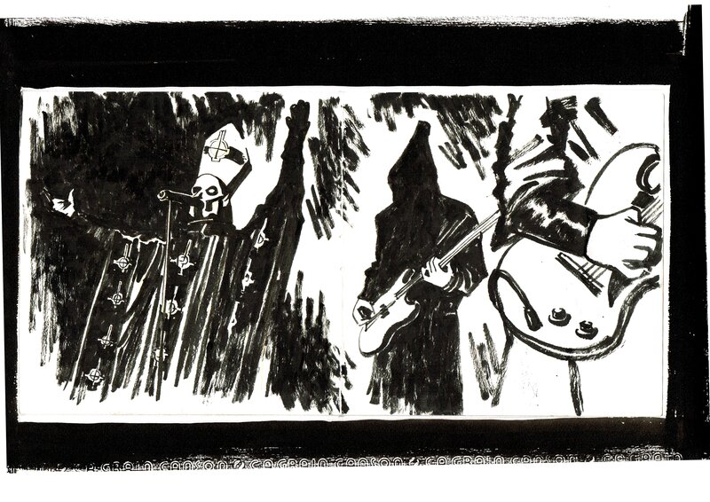 En vente - Ghost hellfest 2013 par Johann Guyot - Planche originale