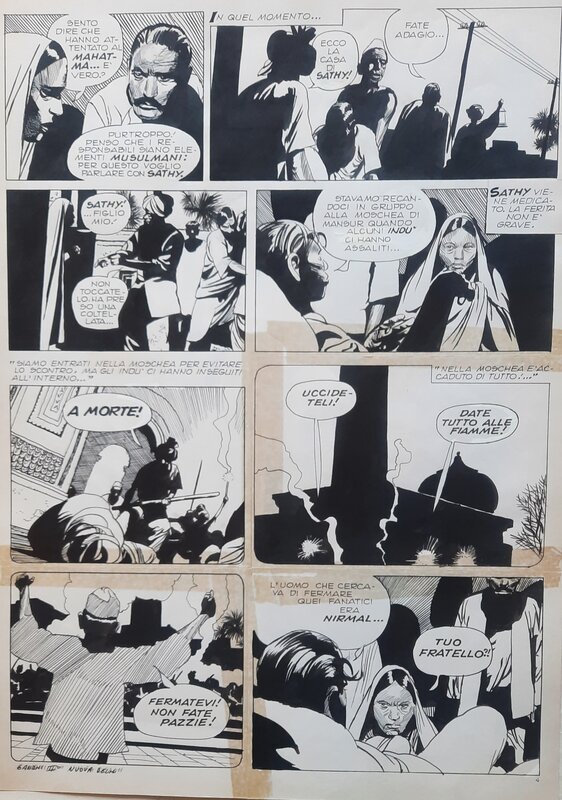 Nuova Delhi par Attilio Micheluzzi, Roudolph - Planche originale