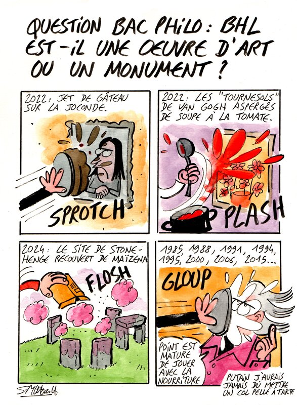 For sale - Bhl by Simon Mitteault - Comic Strip