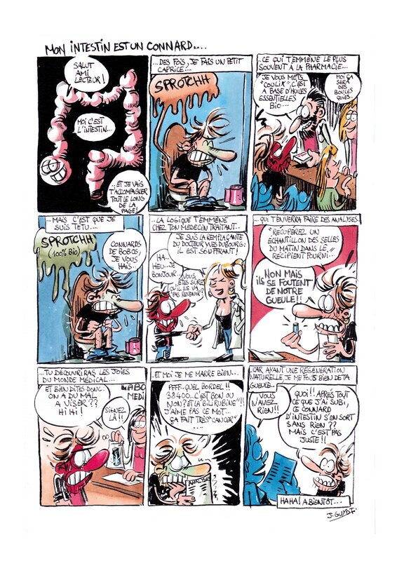For sale - Johann Guyot, Mon intestin est un connard... - Comic Strip