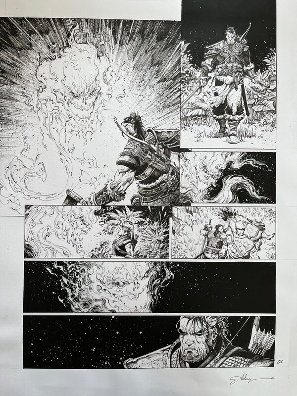Anthony Jean // Planche 38 - Conan le Barbare - Au-delà de la rivière Noire - Planche originale
