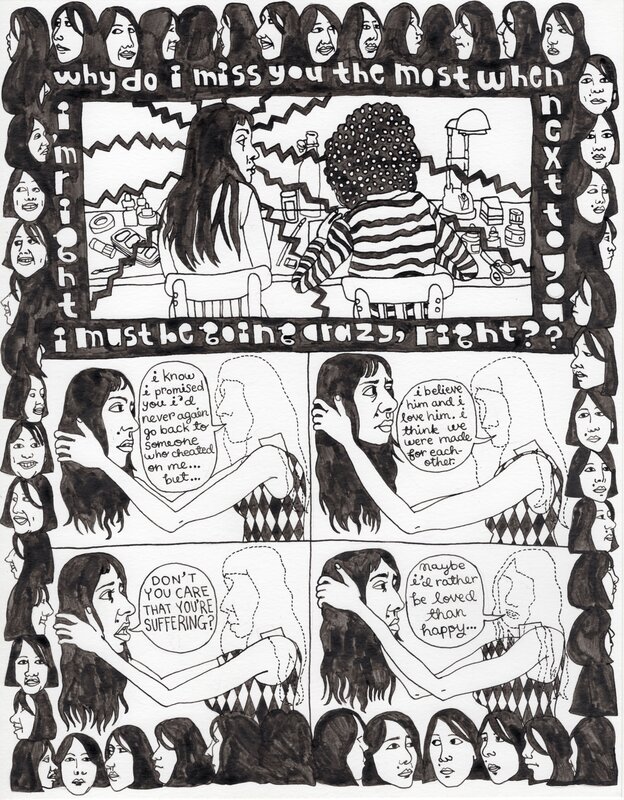 Juliette Collet, Quelqu’un pg. 16 / Blah Blah Blah #4 pg. 5 / Clamp #5 pg. 3 (2023) - Perdre la tête - Comic Strip
