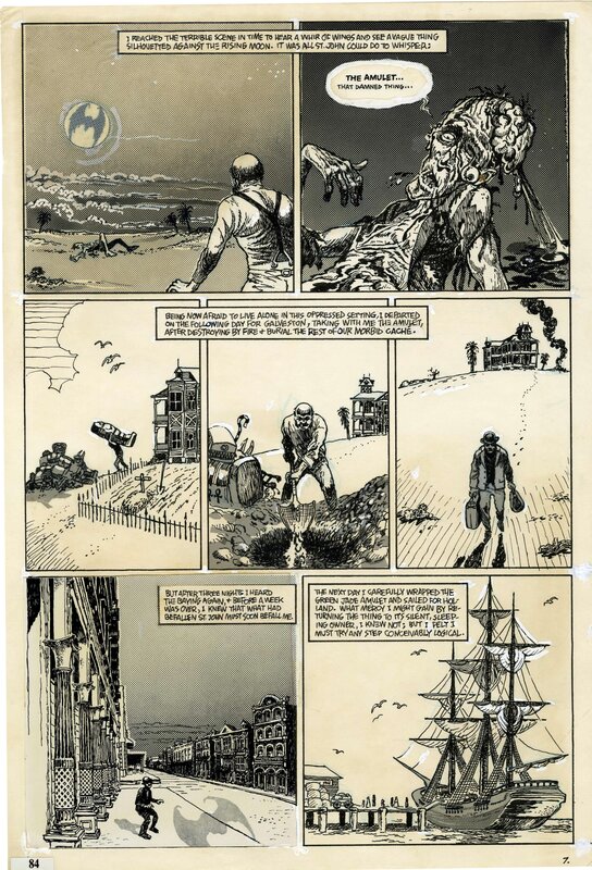 Jack Jackson (Jaxon) Skull Comix #4 The Hound page 7 Original Art (Last Gasp) - Comic Strip