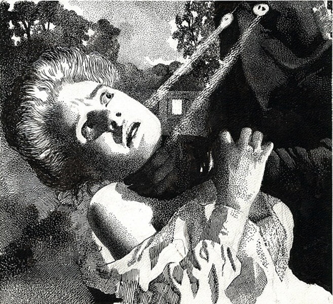Karel Thole - Fantomas 21 - Il Delitto di Anversa - Illustration originale