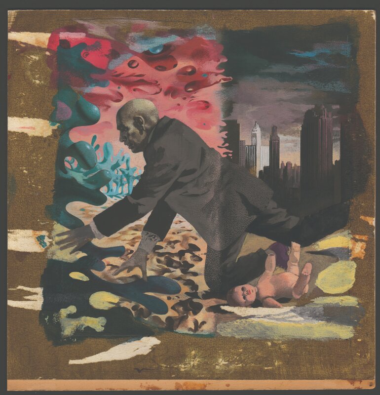 Karel Thole - Urania 442 - I. Asimov - Paria dei cieli - Original Illustration