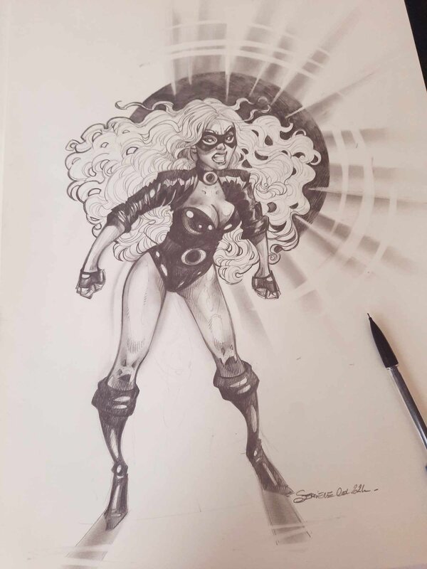 For sale - Black Canary by Ood Serrière - Original Illustration