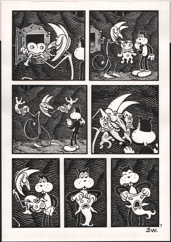 Woodring, Jim - Frank - Frank's High Horse - Pag 7 - Planche originale