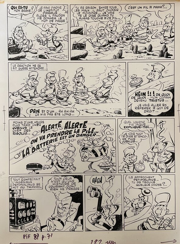 Tristus et Rigolus par Cézard - Planche originale