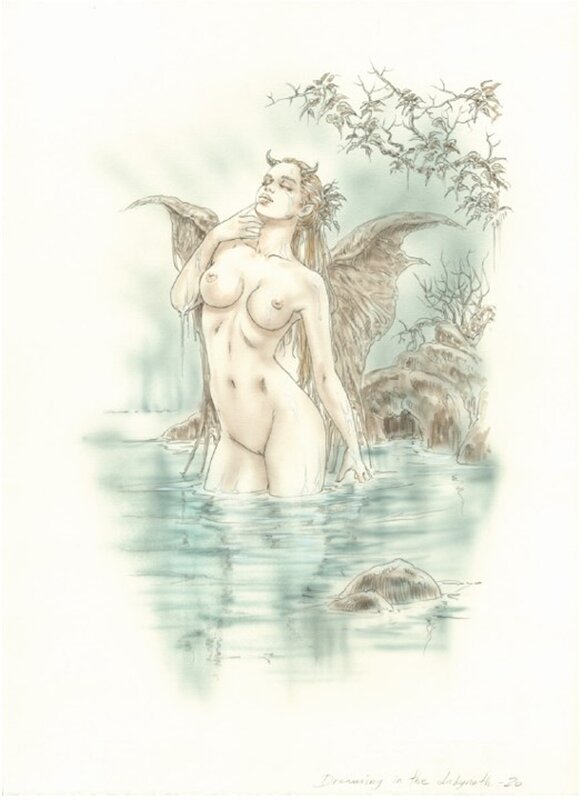 Ange ou Démon par Luis Royo - Illustration originale
