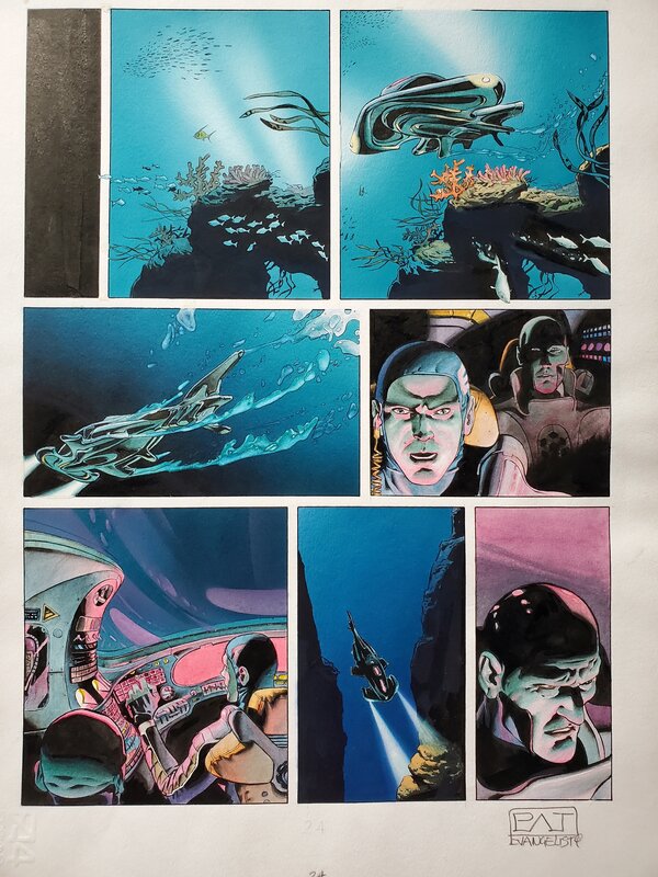Patrizio Evangelisti, FOURMI BLANCHE   T1 DU FOND DES ABYSSES   couleur directe - Planche originale