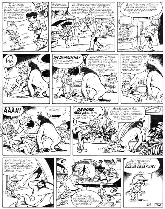 Gos, Le Scrameustache T3 pl 34 - Planche originale
