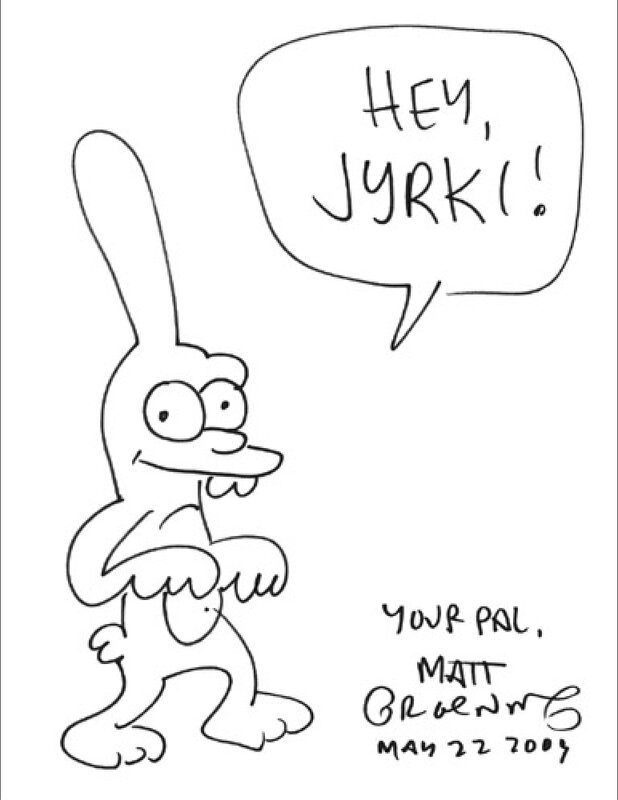 Life in Hell sketch by Matt Groening - Sketch