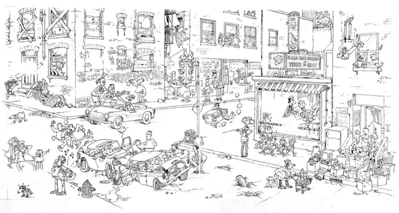 MAD #295 Aragonés double-page splash - Comic Strip