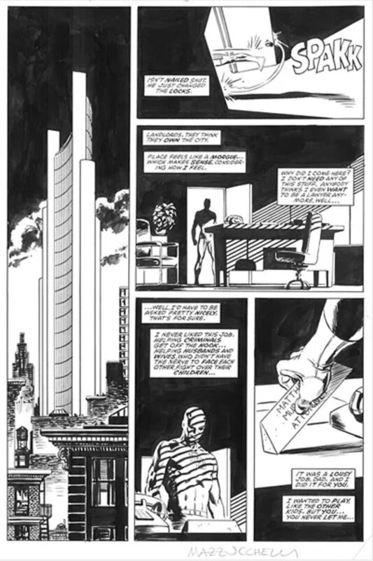 David Mazzucchelli, Frank Miller, Daredevil #226 pg. 15 - Planche originale