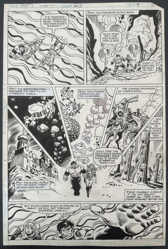 For sale - Herb Trimpe, Mike Esposito, Herb Trimpe Planche Originale What if? #23 page 9 - Comic Strip