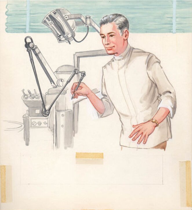 Florence Sarah Winship, Danny's Wiggly Tooth (Dentiste) - Original Illustration