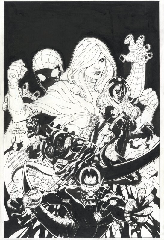 Terry Dodson, Rachel Dodson, X-Men Vol.3 #9 - To serve and protect part 3 - Couverture originale
