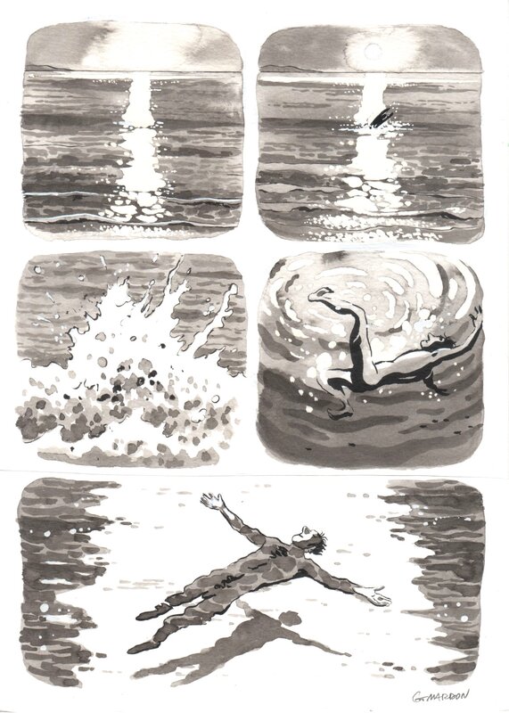 En vente - Grégory Mardon - Prends soin de toi p104 - Planche originale