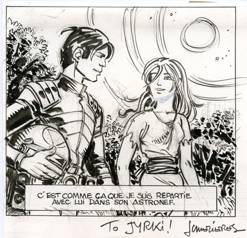 Jean-Claude Mézières, Pierre Christin, Souvenirs de futurs, unfinished panel - Planche originale